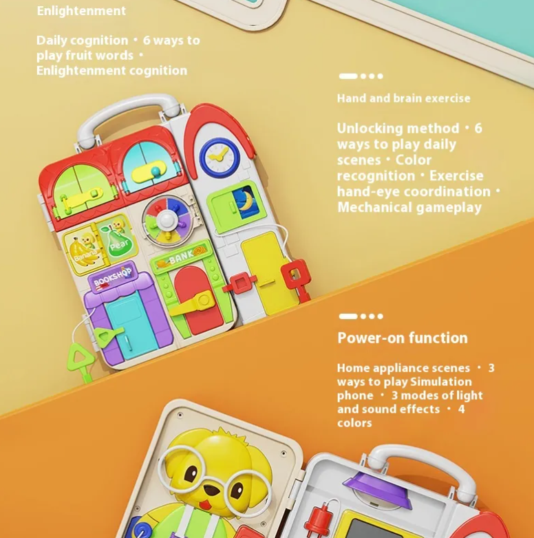 Montessori Busy Board for Toddlers