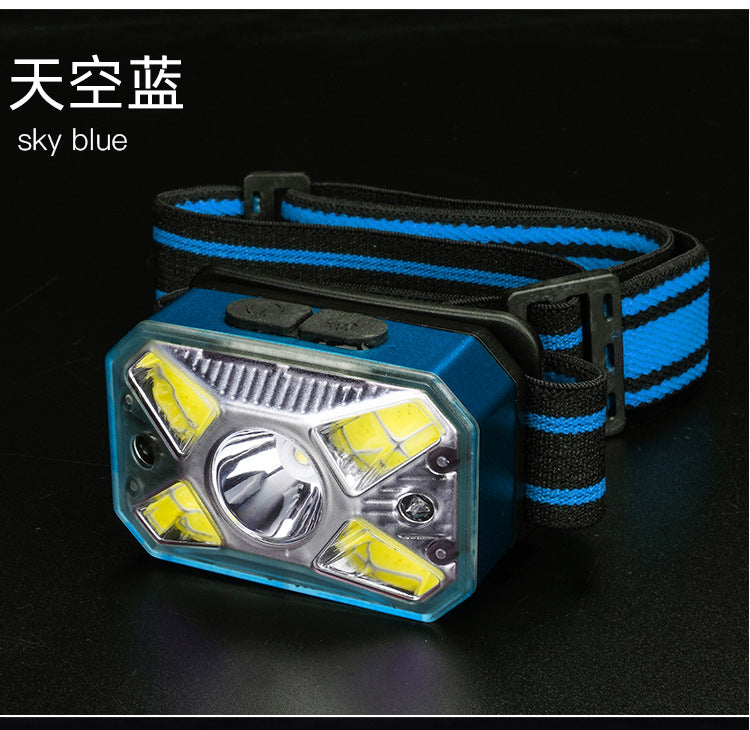 Smart Sensor Rechargeable LED Headlamp for Fishing