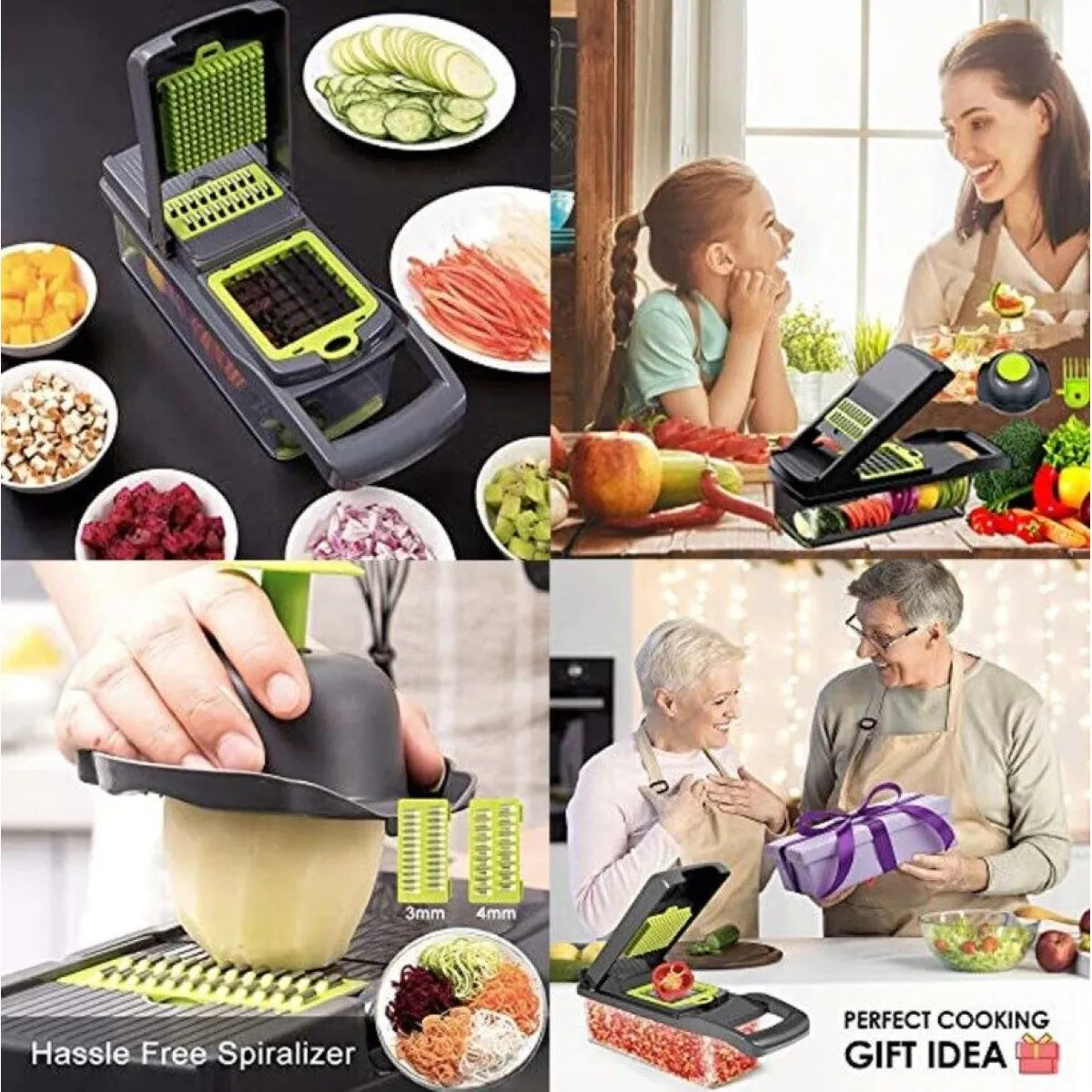 Vegetable Chopper & Slicer Set 15-in-1 Multi-Function