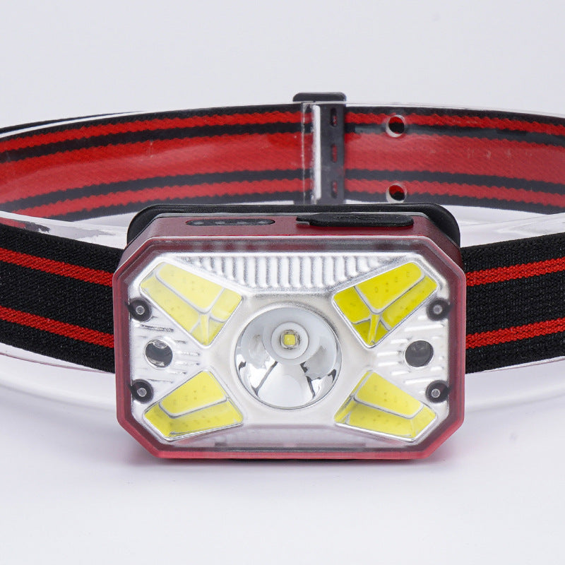 Smart Sensor Rechargeable LED Headlamp for Fishing