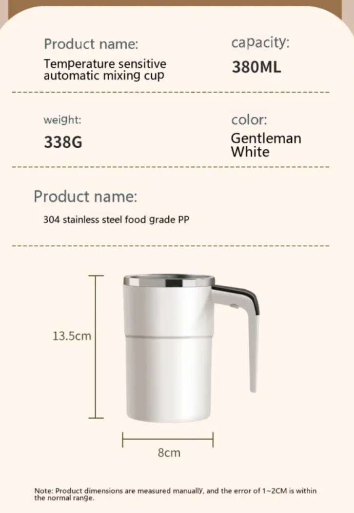 Self-Stirring Magnetic Mug