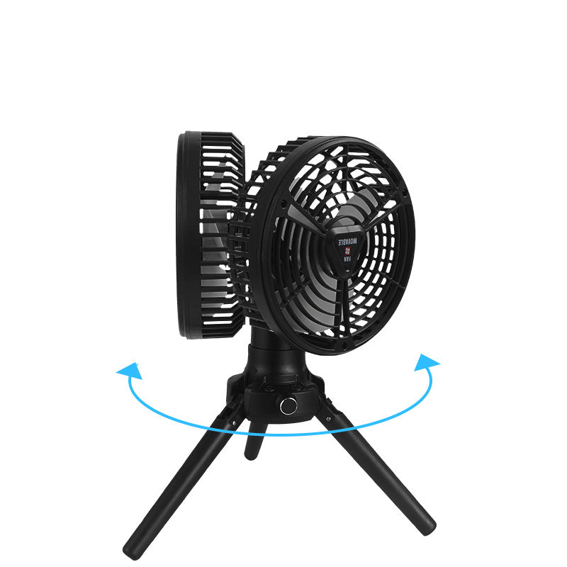 Portable USB Camping Fan with Tent Light & Tripod