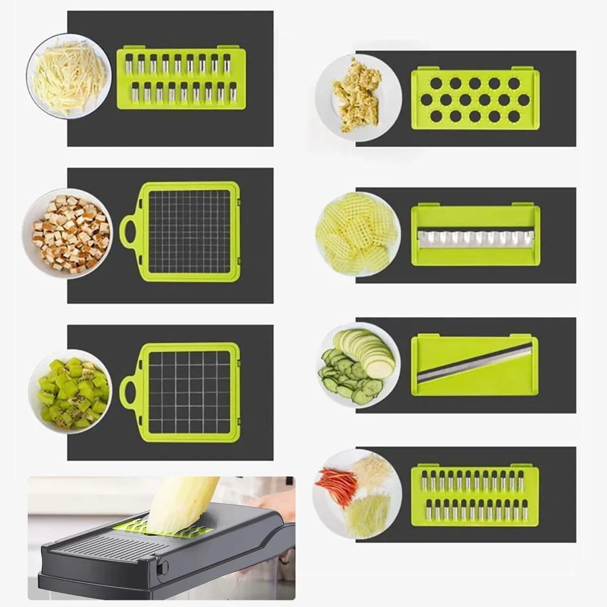 Vegetable Chopper & Slicer Set 15-in-1 Multi-Function