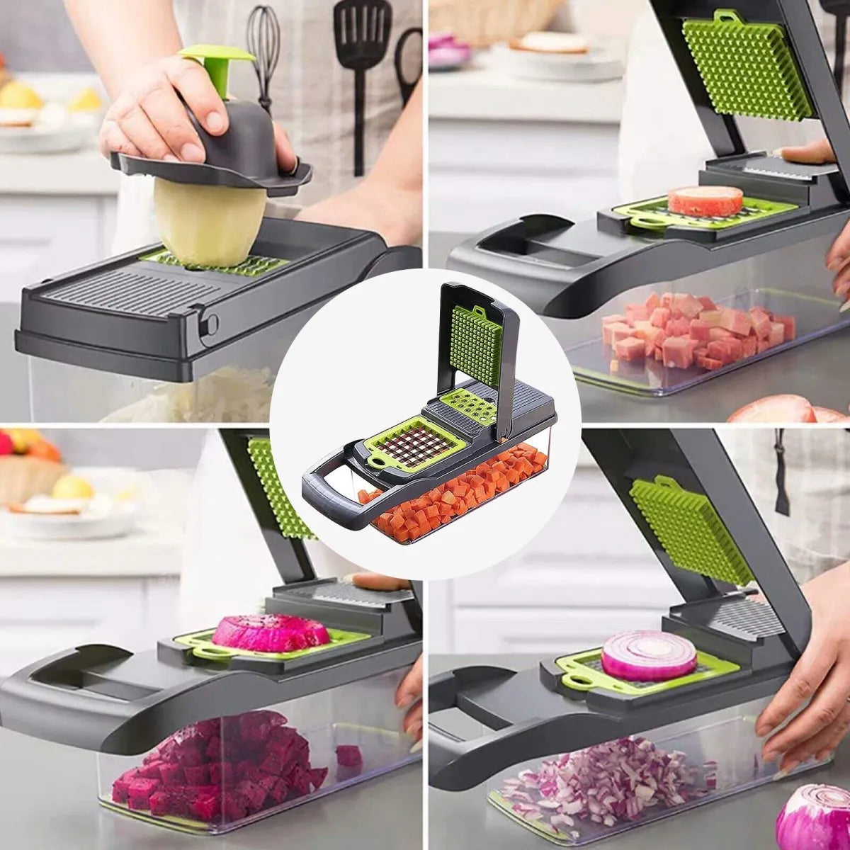 Vegetable Chopper & Slicer Set 15-in-1 Multi-Function