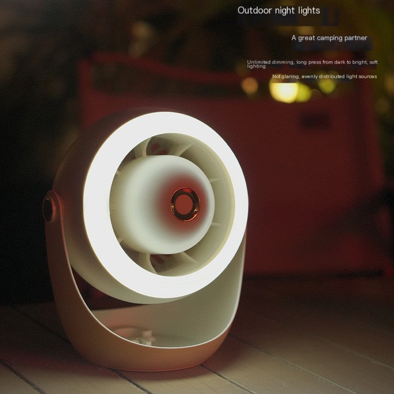 Wall-Mounted Outdoor Camping Light & USB Fan Combo