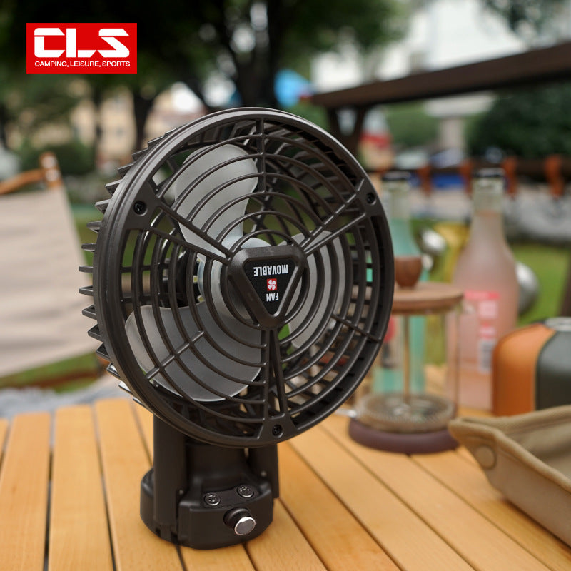 Portable USB Camping Fan with Tent Light & Tripod