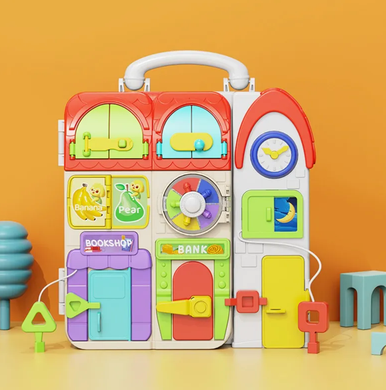 Montessori Busy Board for Toddlers
