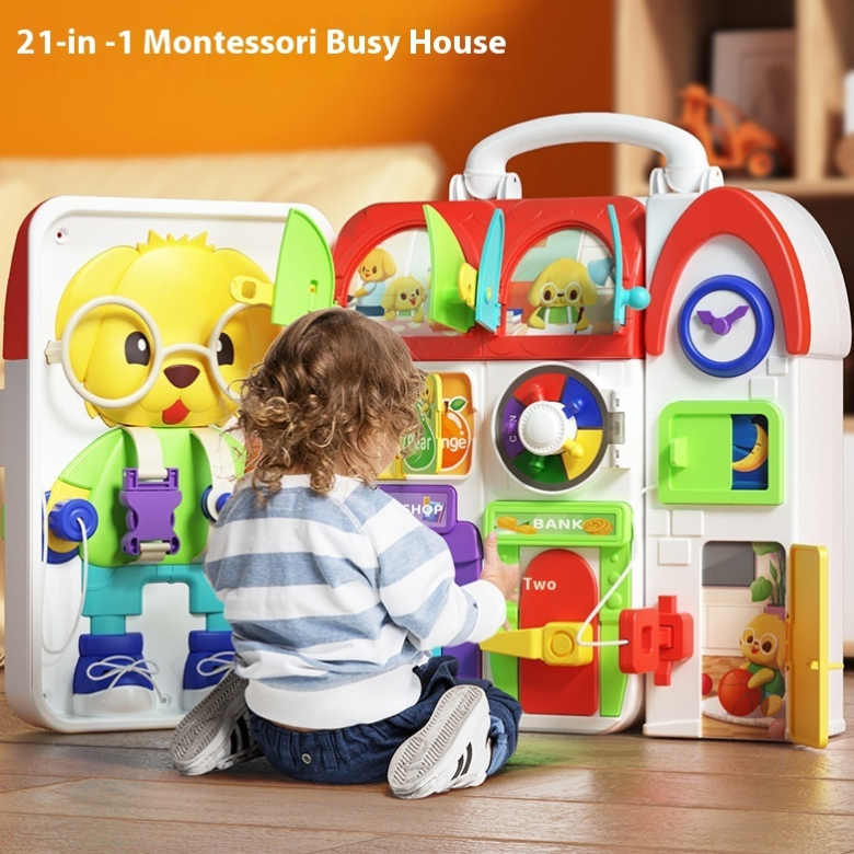 Montessori Busy Board for Toddlers