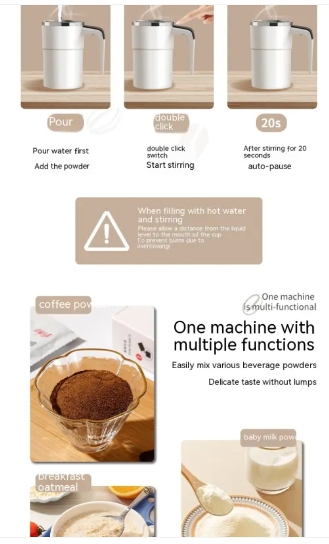 Self-Stirring Magnetic Mug